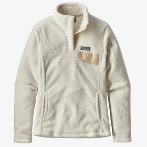 Patagonia White/Cream Quarter Zip Fleece Pullover